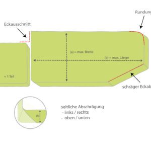 Spannbettlaken individuelle Form